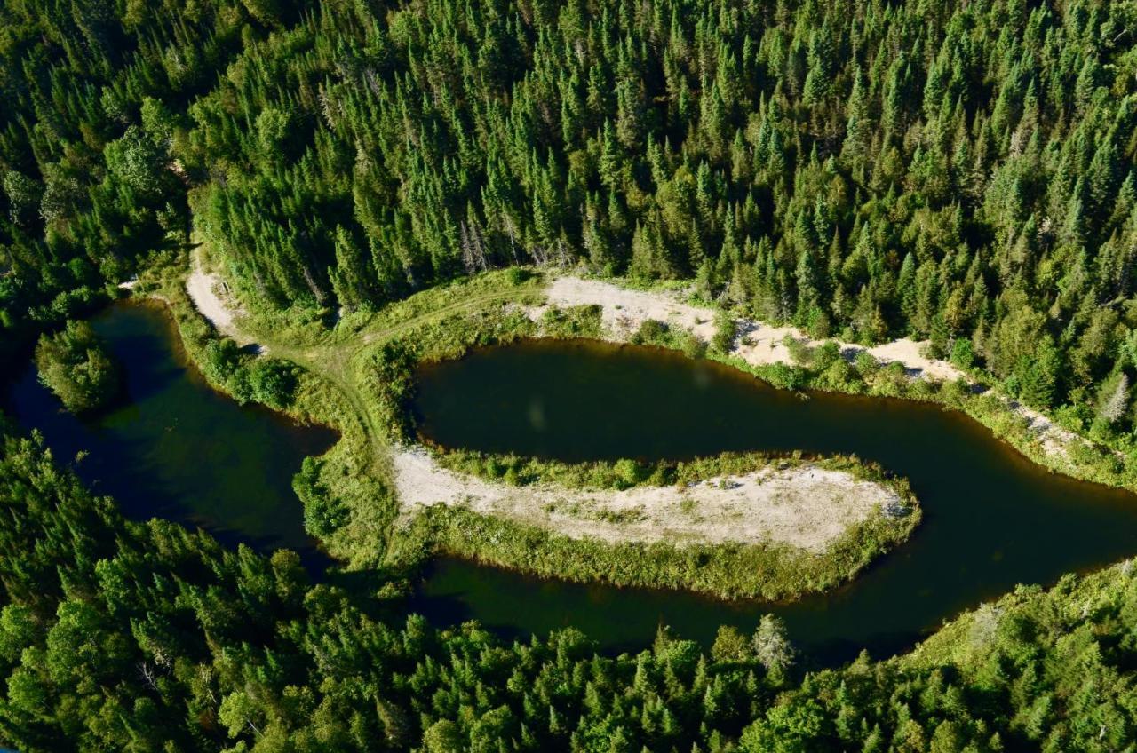 Le Chalet De Claude, Au Pied Des Monts-Valin Saint-David-de-Falardeau Kültér fotó